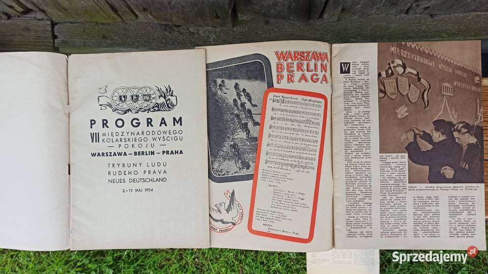 Program V 1952r i VII 1954r Wyścigu Pokoju Pozostałe Wieluń