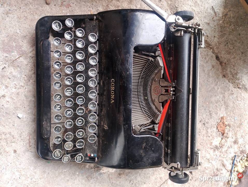 Stara maszyna do pisania CORONA Kraków