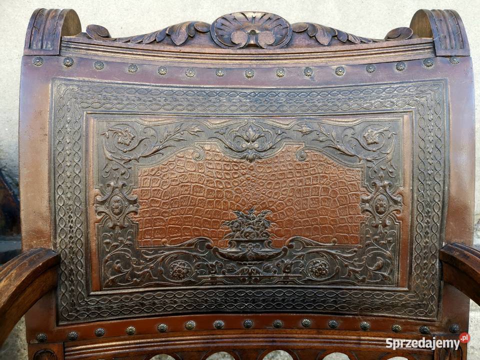 Francuski fotel do biurka fotelik kurdyban 2