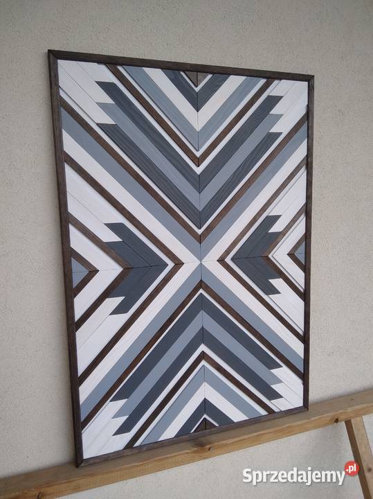 Obraz mozaika panel ścienny z drewna 64 x 90 Gdynia