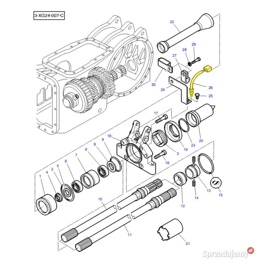 Czujnik prędkości WOM Massey Ferguson 3808071M93 Białystok
