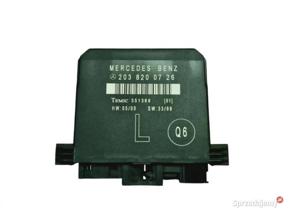 MODUŁ DRZWI W203 PRZÓD TYŁ 2038200426 2038200326 osobowe Układ elektryczny, zapłon Działoszyce sprzedam