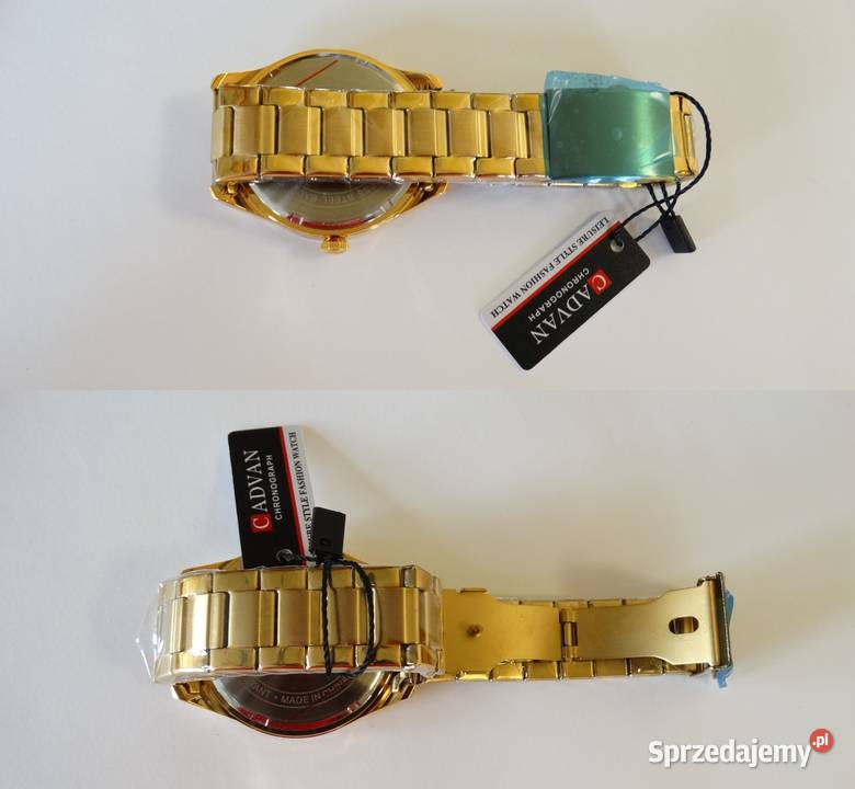 Klasyczny zegarek męski złoty z bransoletą Gorzów Wielkopolski