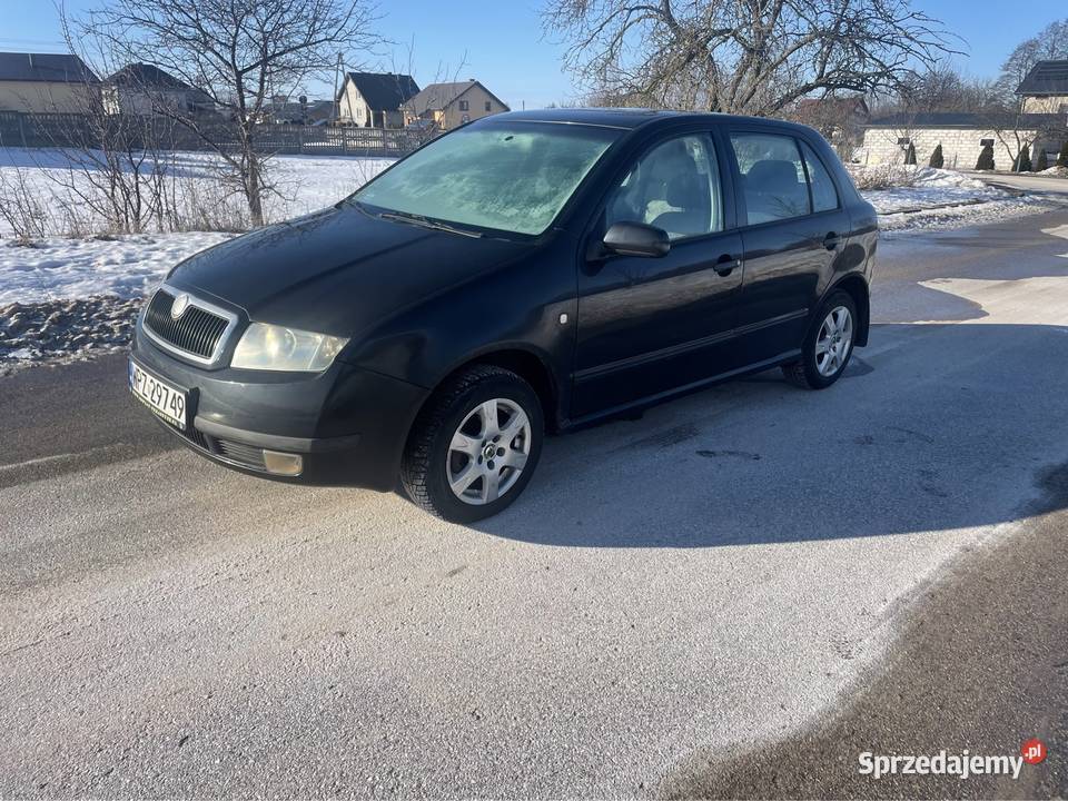 Skoda Fabia 14 benzyna 2002r Czarna Alu Hak Rutki-Kossaki