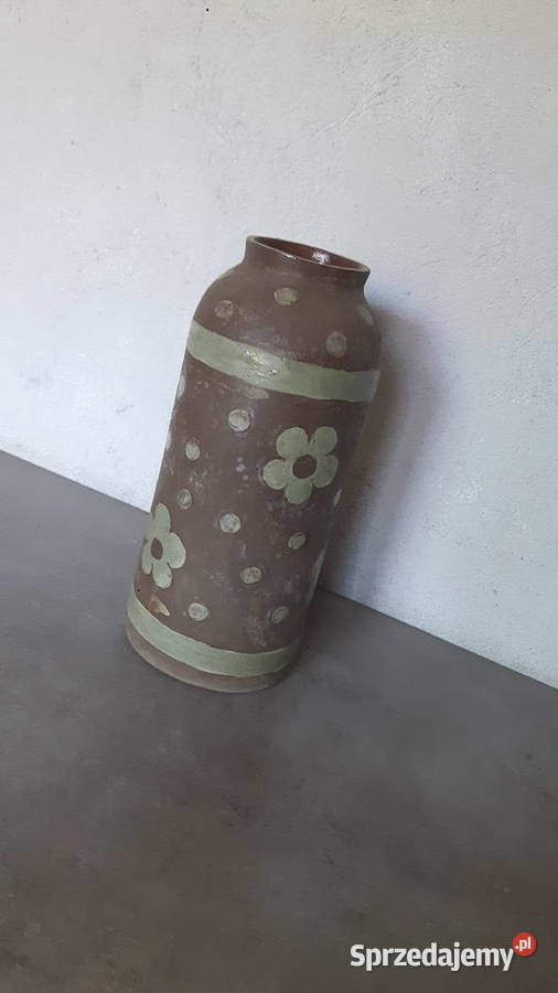 Butelka ceramiczna ręcznie wykonana