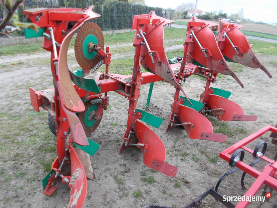 pług 4 skibowy AGRO MASZ 4 liniowanie odkładnie Brąchnowo
