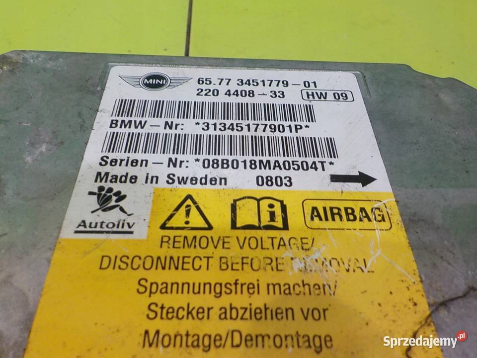 MINI CLUBMAN I R55 16 B 08r 5D modul sensor osobowe mazowieckie