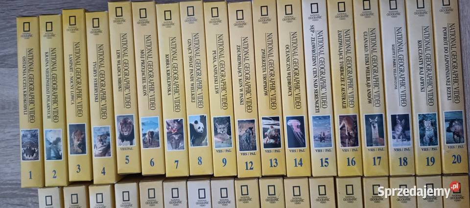 National Geographic video VHS 35 kaset VHS mazowieckie Warszawa