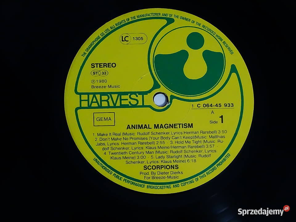 Scorpions Animal Magnetism winyl 1980 Niemcy Kultura i Rozrywka Biłgoraj