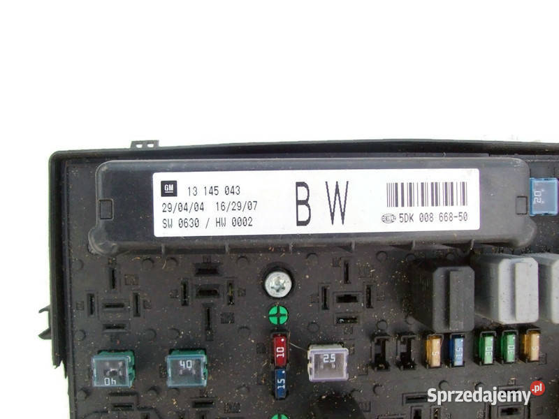 Astra III H 17 CDTI Skrzynka bezpiecznikow Mińsk Mazowiecki