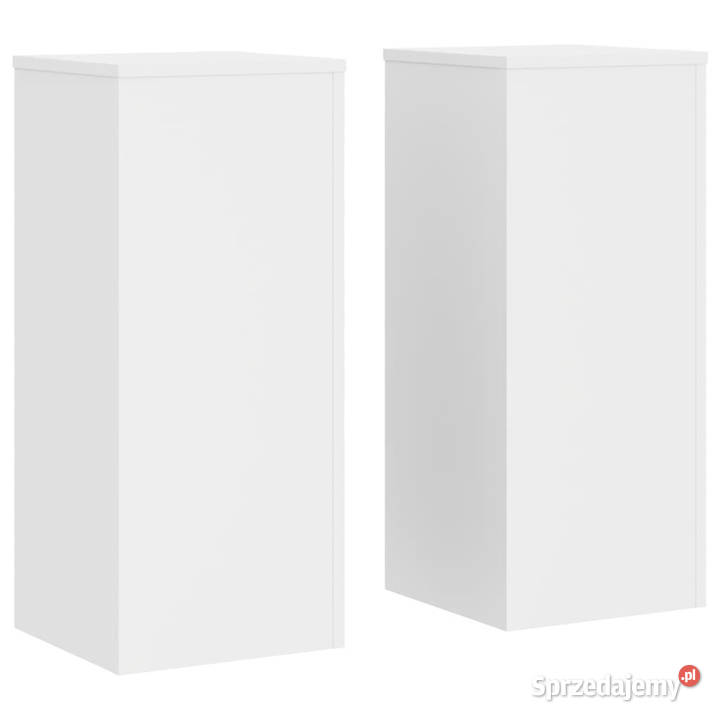 Podstawki pod doniczki 2 białe 30x30x70 WM852924