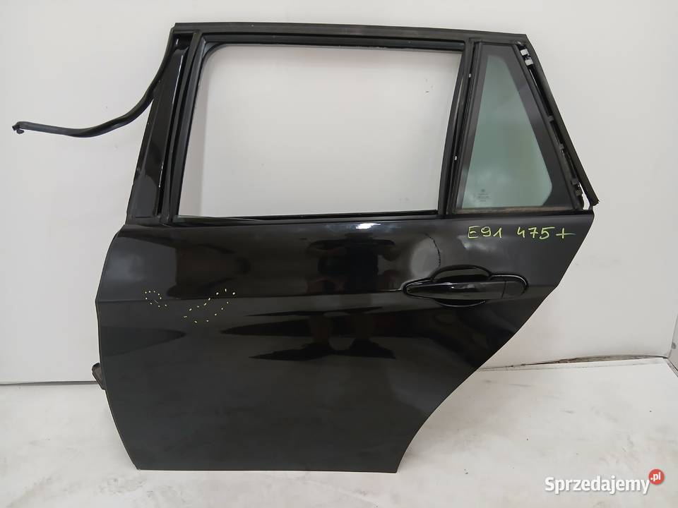 DRZWI LEWY TYŁ TYLNE BMW E91 475 BLACK SAPPHIRE Drzwi Strzyżewice