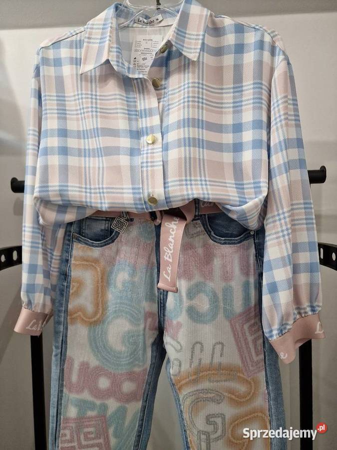 Spodnie Jeans Gil Santucci Koszula komplet XS S Odzież damska Żywiec