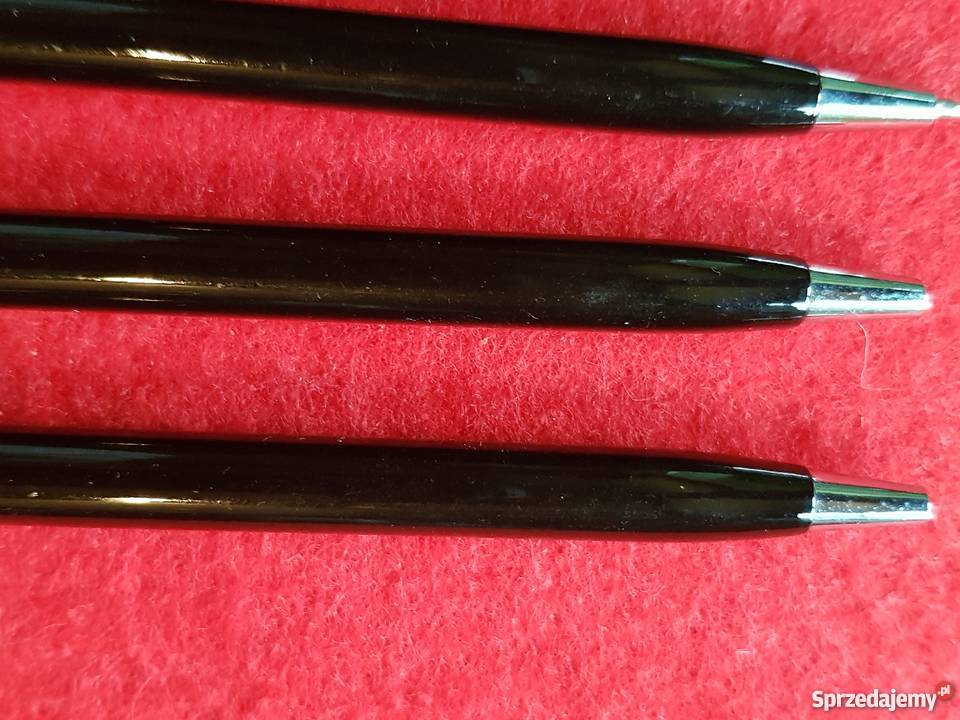 6 długopisy czarne ze srebrem cienkie Pozostałe Kielce sprzedam