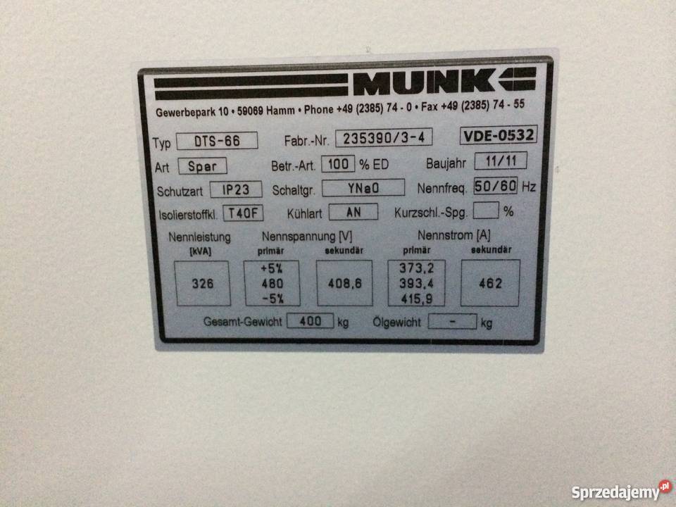 TRANSFORMATOR Baborów