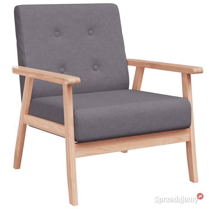 vidaXL Fotel ciemnoszary tkaninaSKU244651 Warszawa