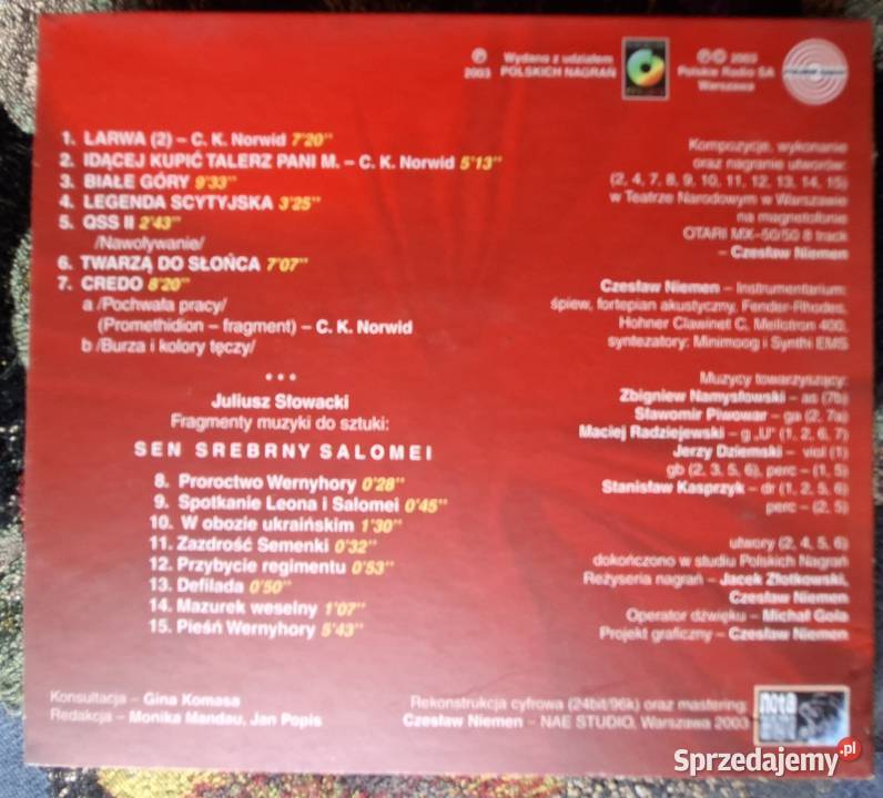 Niemen początku 789101112 6CD 1 płyta Kraków sprzedam