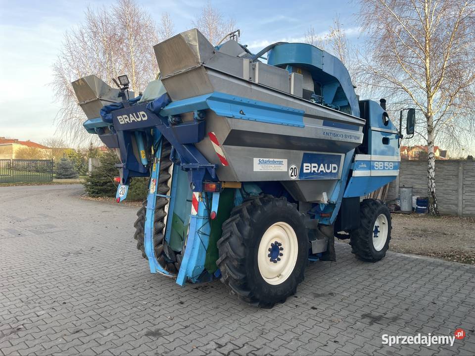 Holland Braud SB58 kombajn do zbioru porzeczki lubelskie Biała Podlaska