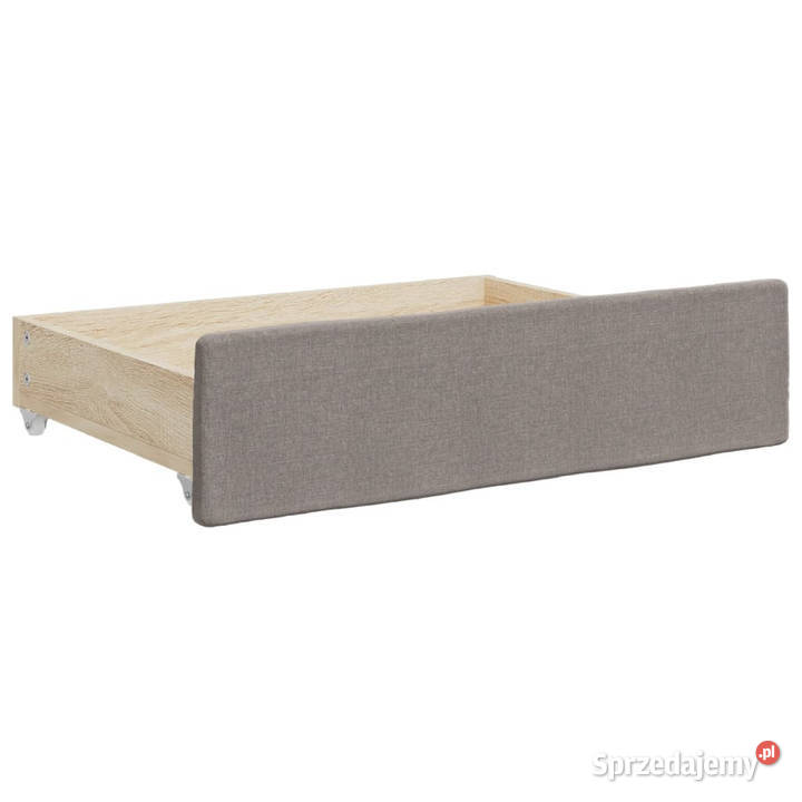 Sofa rozsuwana z szufladami taupe tkanina Łóżka i materace Warszawa