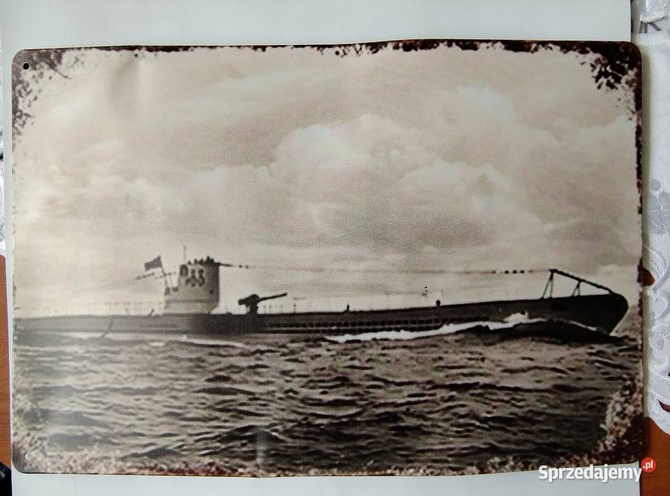 Metalowa tabliczka okręt podwodny Żory