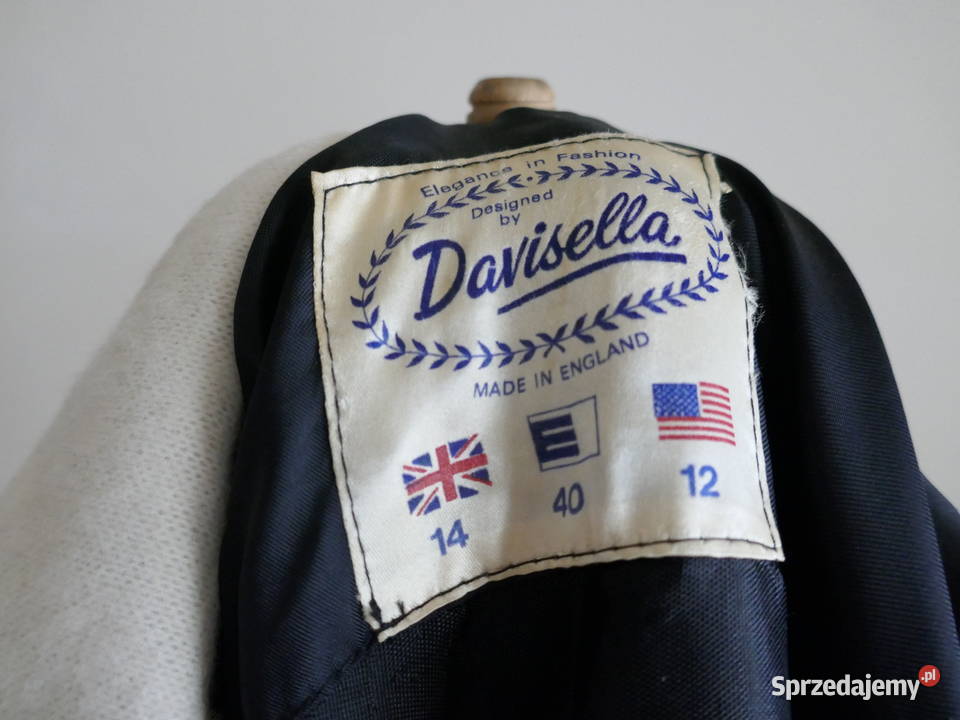 ELEGANCKI ANGIELSKI PŁASZCZYK VINTAGE LATA 60