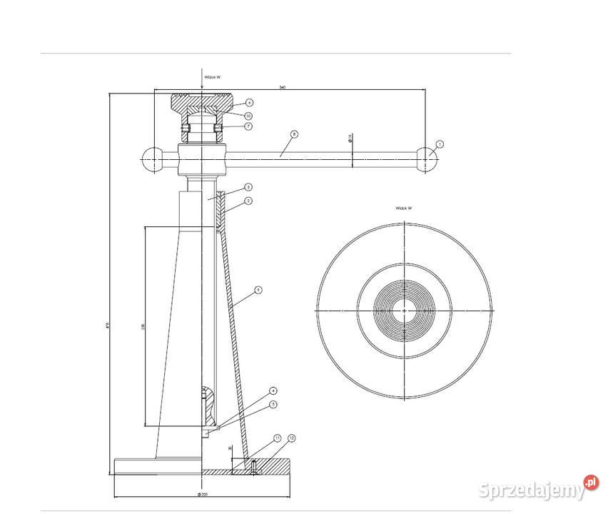 Projekt PKM Podnośnik śrubowy obliczenia Wrocław