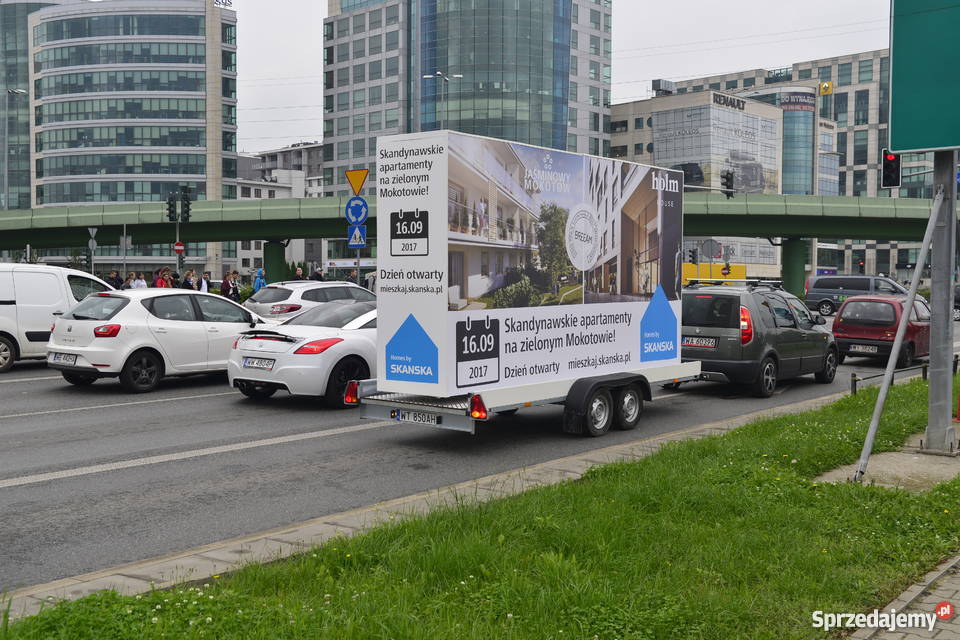 Reklama mobilna podswietlana mazowieckie Warszawa