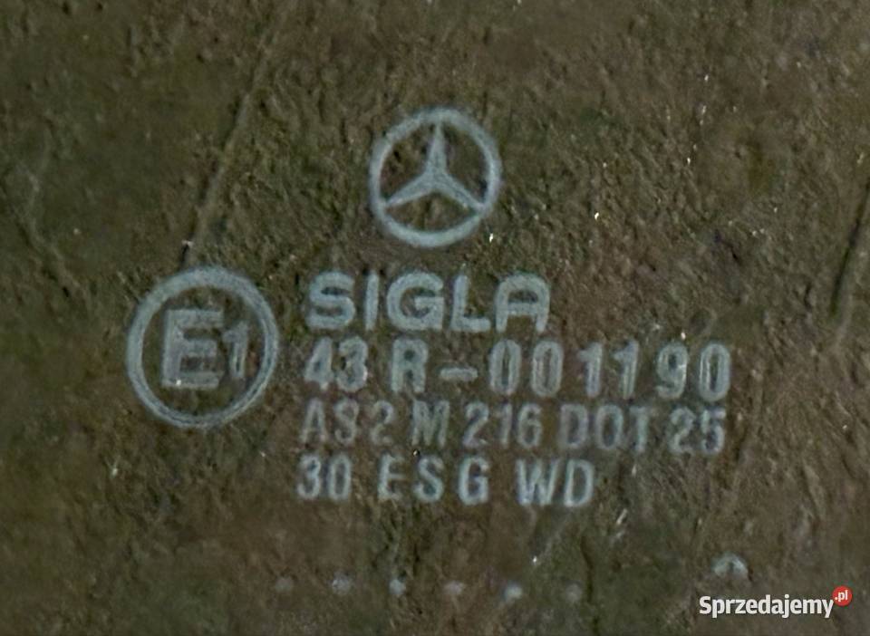 Mercedes W124 Kombi Szyba boczna tylna Oryginał osobowe sprzedam