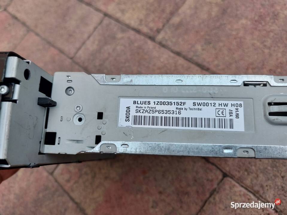 RADIO CD BLUES SKODA OCTAVIA 1Z0035152F BEZ KODU Skwierzyna sprzedam