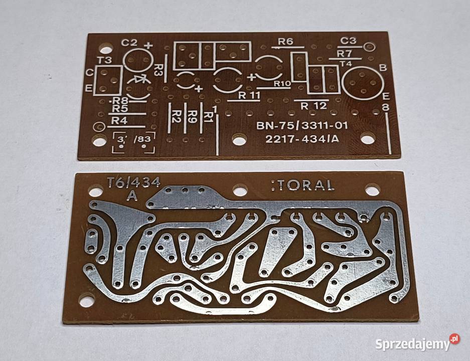 Płytka PCB wzmacniacza napięciowego WS311 Unitra