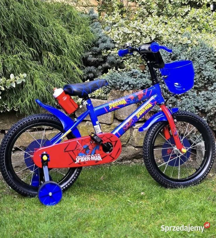 399 Rower 16 Spiderman niebieski Dziecięce Zabrze