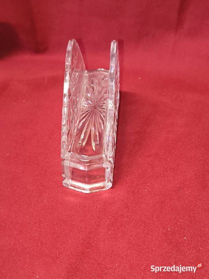 Serwetnik kryształowy Echt Bleikristall vintage Porcelana i szkło Chorzew sprzedam