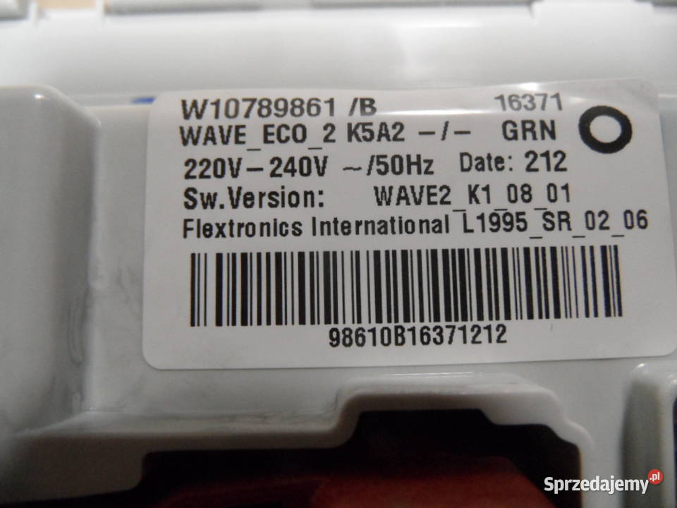 programator pralki whirlpool MTDLR6030S Strawczyn sprzedam