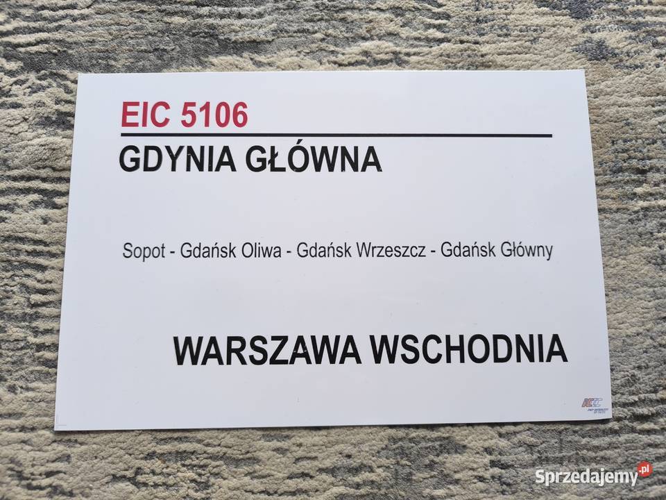 Tablica relacyjna EIC Gdynia Warszawa
