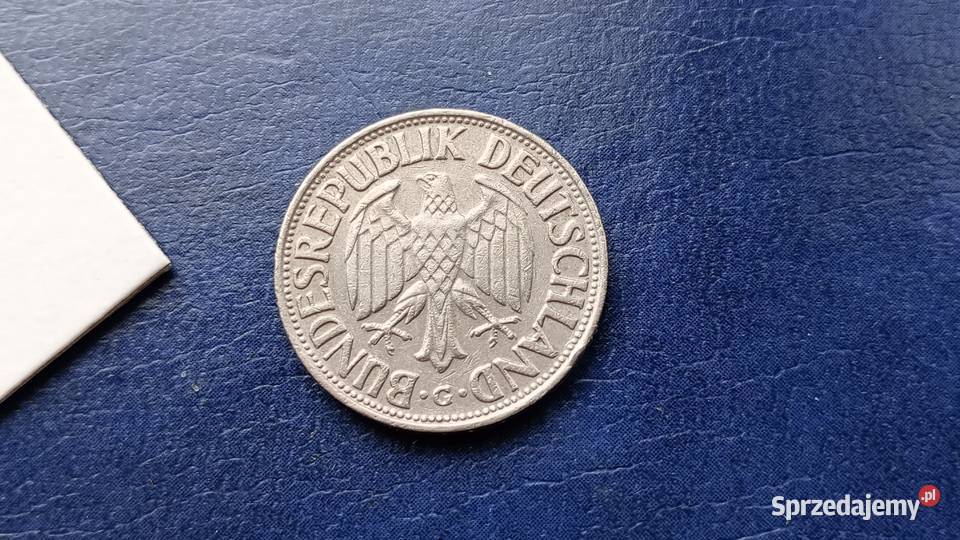 Stare monety 1 marka 1968 G Niemcy Lesko