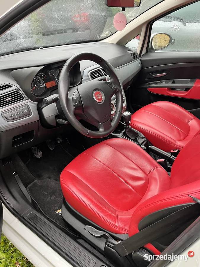 Fiat Grande Punto Skórzane czerwone siedzenia 87000km Brzesko