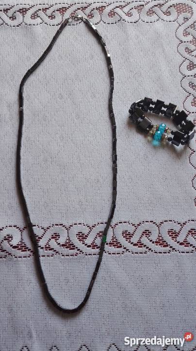 Szare korale kolczyki bransoletka Dla kobiet Olkusz