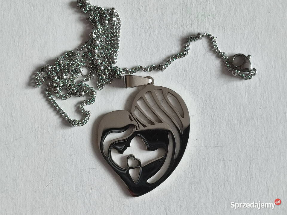 Nowy piękny naszyjnik Ł pozłacane Kraków