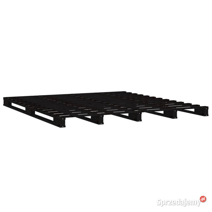 Łóżko z palet czarne lite drewno sosnowe 140x190 Warszawa