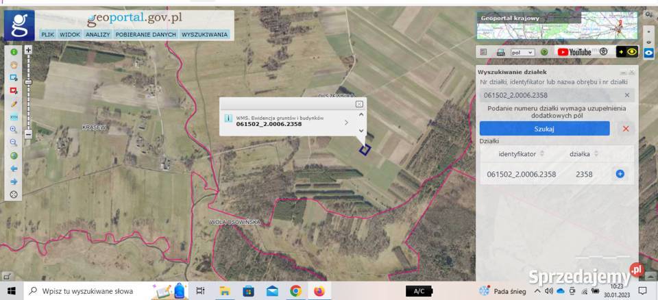 Działka budowlano rolna 016 ha Olszewnica