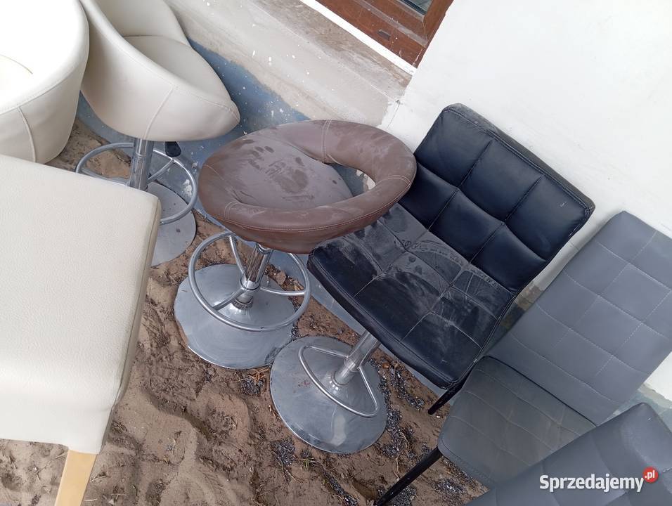 Sprzedam krzesła i hokery Skruda