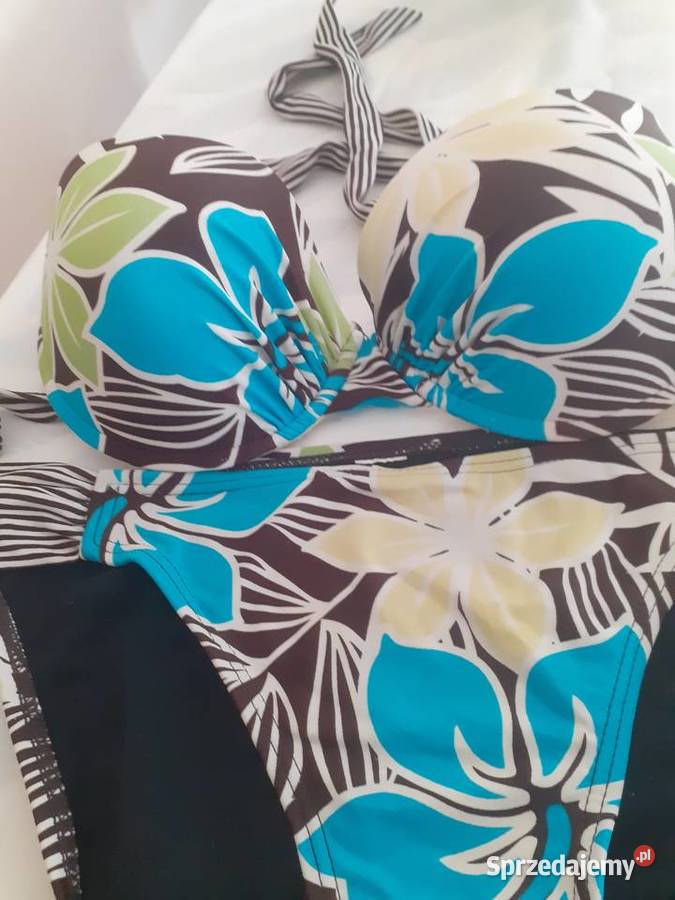 strój kąpielowy w kwiaty M