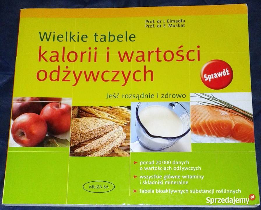 Wielkie tabele kalorii i wartości odżywczych Chełm