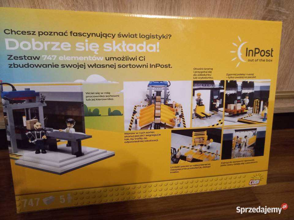 Klocki cobi zestaw klocków sortownia inpost Września