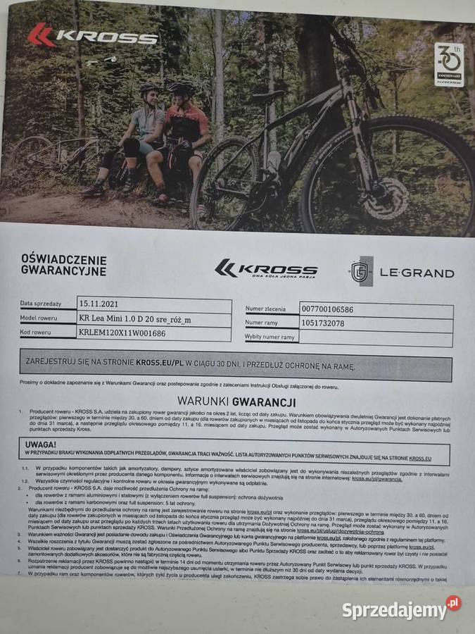 Rower kross 20 całuję dziewczęcy Rowerki Gliwice