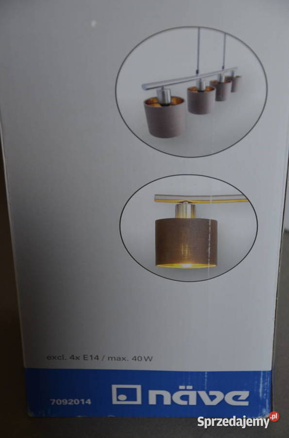 lampa wisząca żyrandol Nve Maron brązowy złoty odcienie brązowego Zamość