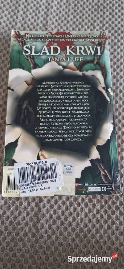 ślad krwi Tanya Huff książka Kraków