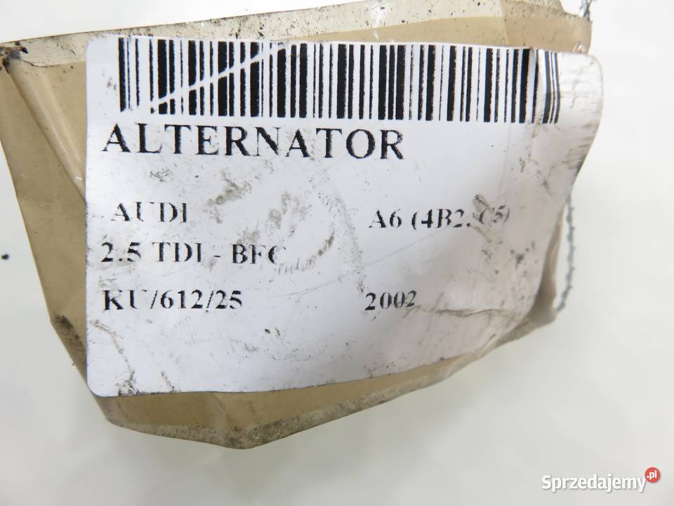 ALTERNATOR AUDI A6 4B2 C5 25 TDI BFC