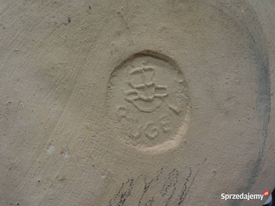 Unikatowa ceramiczna patera vintage KOZIOROŻEC Raszków