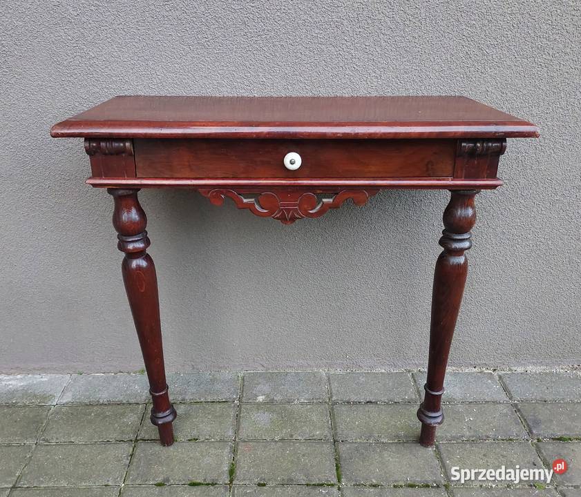 Stara eklektyczna konsola półka pod lustro z Tczew